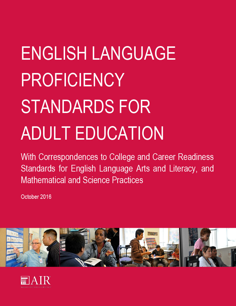 ELP Standards for Adult Education resource cover